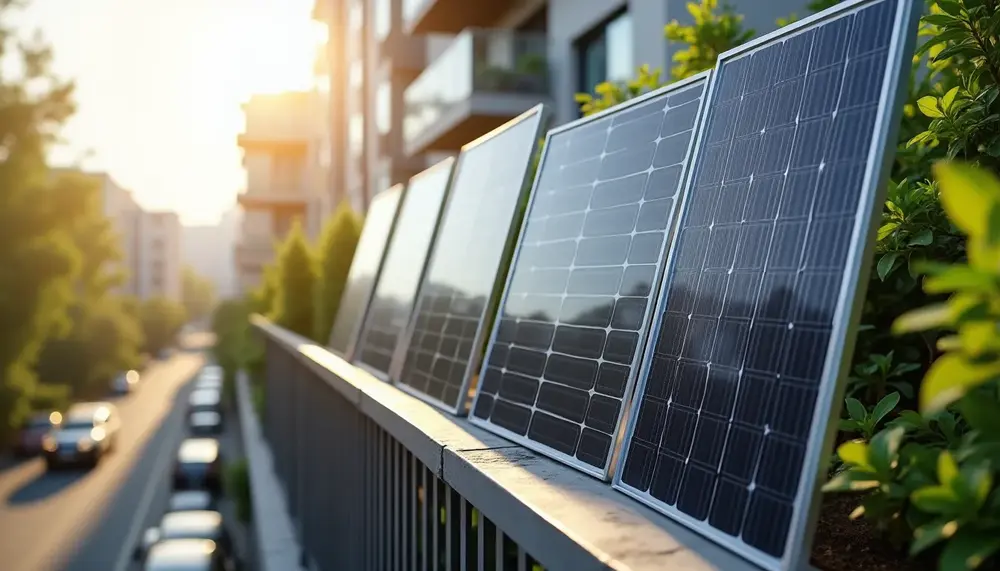 Die verschiedenen Balkonkraftwerk Panels im Vergleich